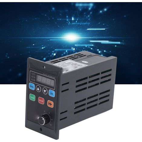 Mini variateur de fréquence pour moteur 750 W, entrée monophasée 176-264 V, sortie triphasée 0-220 V (1/5)