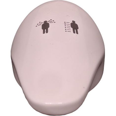 Ricambio maniglia deviatore bianca per miscelatore Albatros 10002132 (1/4)