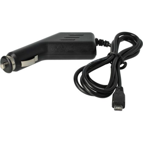 vhbw Autoladekabel Micro-USB 12V Zigarettenanzünder Adapter 1,0 A kompatibel mit Motorola Zine ZN5 Schwarz 12 cm (1/5)