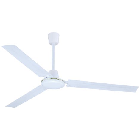 Ventilateur de plafond 55W 3 pales métal 5 vitesses 140 cm – Interrupteur mural – Moteur silencieux pour confort optimal – Vinco