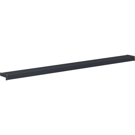 Soglia della Finestra Antracite con Venature del Legno PVC vidaXL