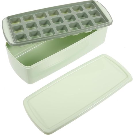 à Glaçons avec Couvercle Plat Empilable en Silicone et Plastique (1/5)