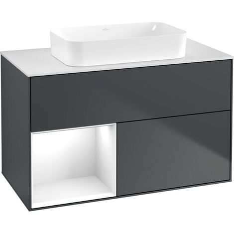 Villeroy & Boch F651GFHG Meuble sous-lavabo Finion F65 (1/2)