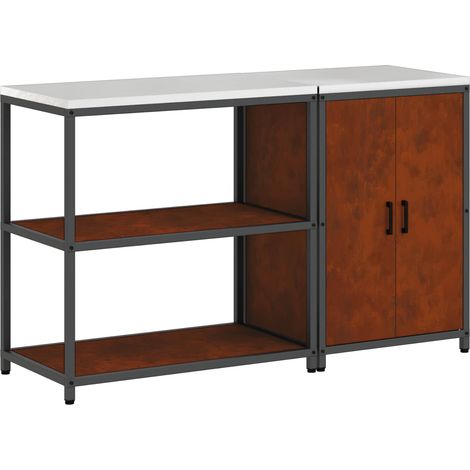 Maison Exclusive - Set di Stoccaggio per Cucina HATTEM 2 pcs Ruggine Acciaio