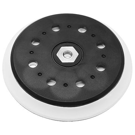 Plateau de polissage auto-agrippant 150 mm (6 pouces) à 15 trous, compatible avec les ponceuses orbitales aléatoires Makita BO6050 et BO6050J. Disque de polissage, plateau de protection et outils abra (1/5)