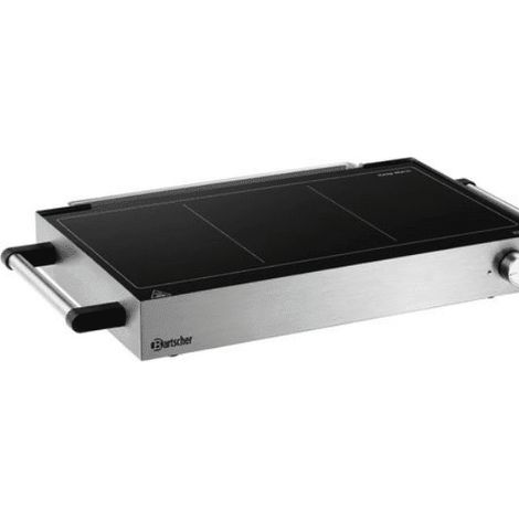 Plaque réchaud inox électrique GN 1/1, GN 1/3, GN 2/3, 2500 W, 220 V - MONO