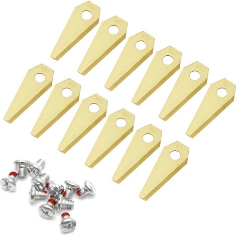 12x Trade-Shop Messer Titan-Klingen mit Schrauben kompatibel mit Bosch Indego 400, Indego S+ 400, Indego 400 Connect, Indego 450, Indego 800 (1/5)