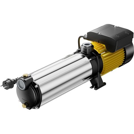 Wiltec Mehrstufige Kreiselpumpe 9000l/h 2200W Förderhöhe 105m, Ansaughöhe 9m, 2850U/min, Wasserpumpe für Hauswasserwerke, Haus und Garten (1/5)