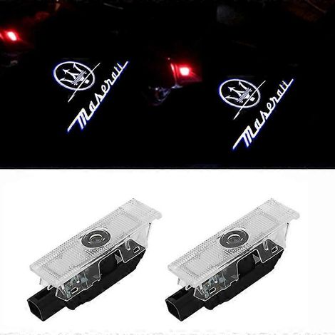 Lot de 2 projecteurs laser ambiants pour porte de voiture, éclairage de bienvenue pour Maserati Ghibli Levante Ghibli, style 5 (1/5)