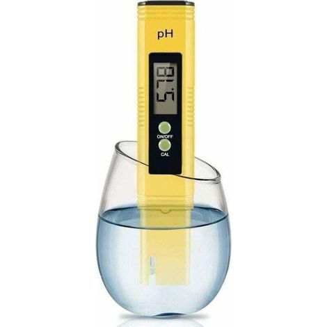 PH mètre numérique, pH mètre 0.01 PH Testeur de qualité de l'eau haute précision avec plage de mesure 0 14 PH pour la conception de testeur de pH d'eau potable, de piscine et d'aquarium domes (1/4)