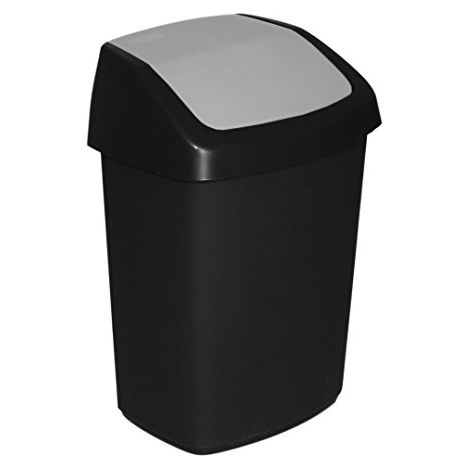 Curver Swing-Top 25 L Rettangolare in plastica nero, grigio (1/2)
