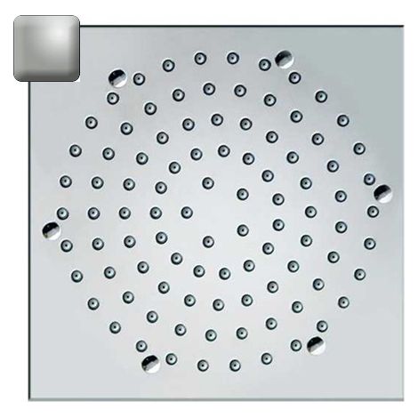 Pomme de tête carrée 210mm jet de pluie autonettoyant nickel satiné Cube - BOSSINI I00720094