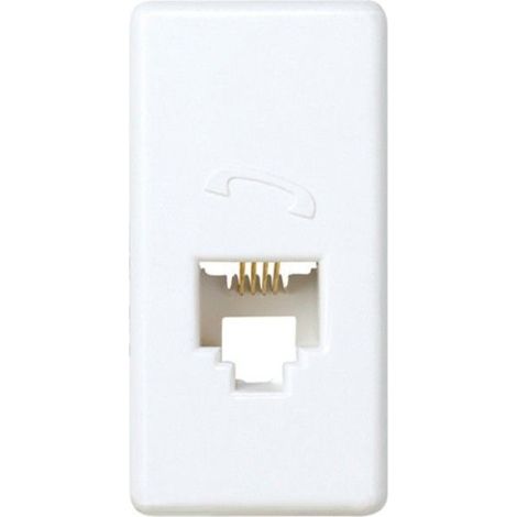 Toma telefono 4 conexiones mod.estrecho SIMON 27480-34