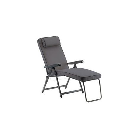 Metal-far 8010486150016 Fauteuil pliant gris foncé extérieur