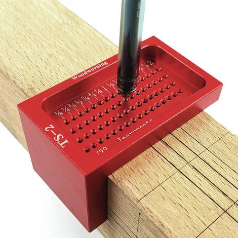 Règle de calibration pour le travail du bois selon le système impérial, type T, dimension de marquage (1/5)