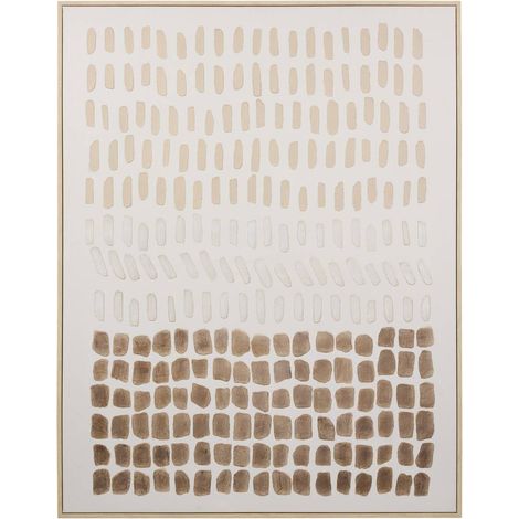 Lienzo Lydia 78x100cm blanco - Atmosphera créateur d'intérieur