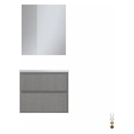 MOBILE BAGNO SOSPESO LINEA ELEGANCE L. 70 CM Misura: Grigio Corda
