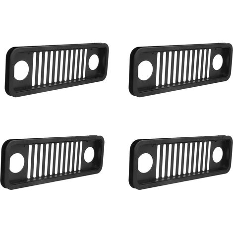 Lot de 4 grilles de rangement pour câbles, boîte de gestion filaire, dissipateur thermique pour ordinateur, ventilation et refroidissement, noir (1/5)