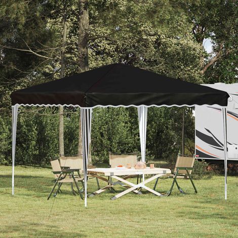 Pop-up Partyzelt Schwarz 288 x 288 x 245 cm Oxford-Stoff