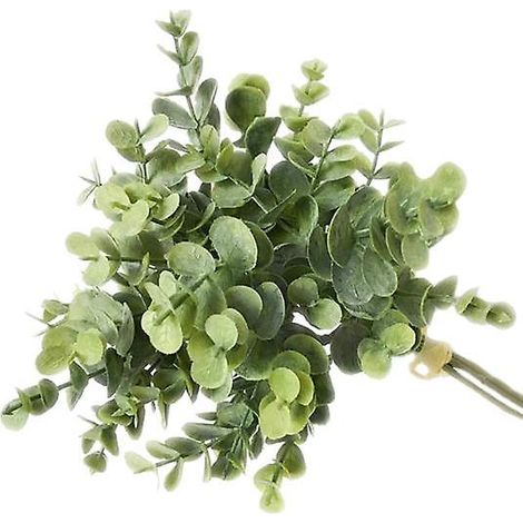 bouquet de feuilles d'eucalyptus artificielles, fausse plante pour décoration de mariage, fête ou maison.gris, vert (1/5)