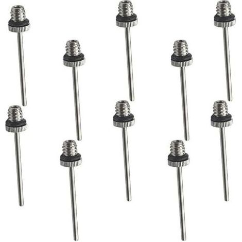 Aiguille de Pompe à Ballon, 10 Pcs Aiguilles de Pompe à Air, Aiguilles de gonflage pour Pompe à Ballon, pour Ballon de Basket-Ball, Volley-Ball, Football, Rugby (1/5)