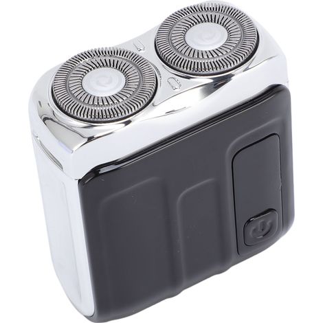Tondeuse à barbe électrique de poche rechargeable avec écran numérique LED, mini tondeuse portable noire (1/5)