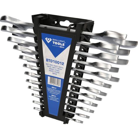 Brilliant Tools Doppel-Maulschlüssel-Satz, 12-tlg. (1/7)