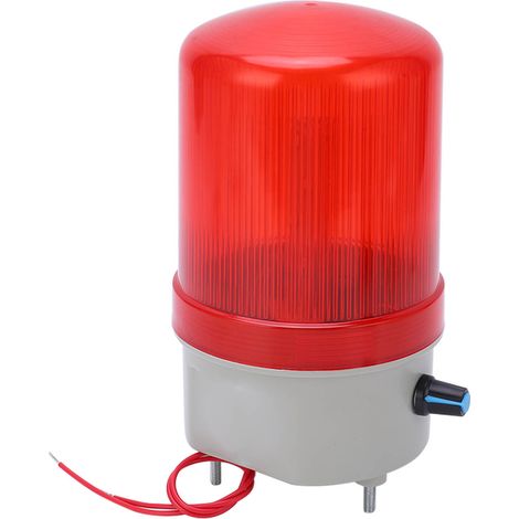 Hochleistungsfähige, rotierende rote Lampe, einstellbarer akustischer und optischer Alarm, Blinklicht, 220 V, 2 W (1/5)