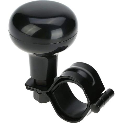 Bouton de Direction du Véhicule - Usage Général pour Volant, Spinner de Poignée de Filetage, Bille de Direction (Noir) (1/5)