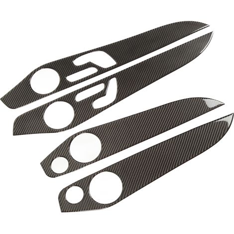 Panneau de porte intérieur carbone pour Mercedes C W205 GLC, autocollant décoratif mémoire conducteur et haut-parleur arrière, remplacement (1/5)