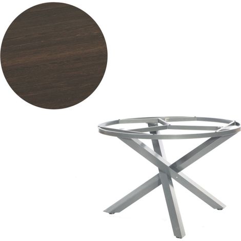 Sonnenpartner Gartentisch Base-Spectra rund 100 cm Aluminium anthrazit Tischsystem