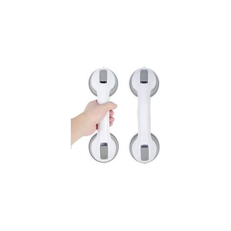 2 Poignée Ventouse, Douche, Barre de Maintien Douche, Salle de Bain Baie Vitrée Barre D'Appui WC, Baignoire Sécurité Poignée, Sans Perçage Amovible, pour Personnes Âgées, Handicapés, Enfants