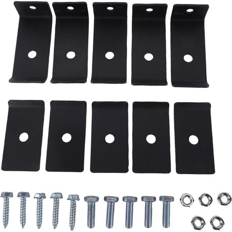 Kit de montage pour panneaux grillagés, supports de fixation (1/5)