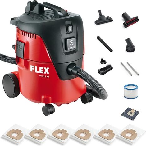 FLEX Sicherheitssauger VC 21 L MC + Vliesfiltersäcke - 409979