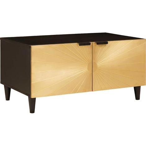 Couchtisch 80 x 50 x 40 cm Massivholz Mango