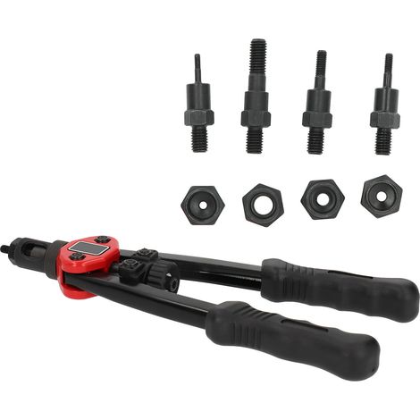 Riveteuse manuelle en acier inoxydable, noire et rouge, M3, M4, M5, M8, longueur 310 mm (1/5)