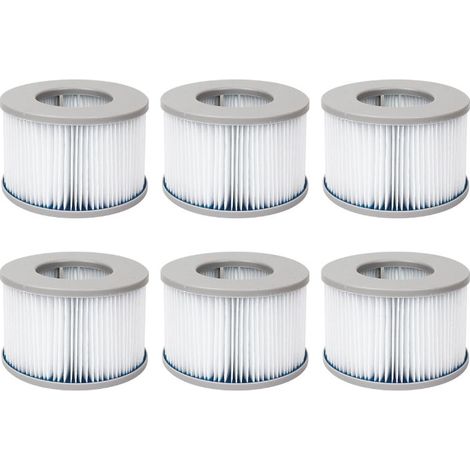 Lot de filtres pour spas gonflables MSPA V2. Ø10.7cm –cartouches filtrantes de remplacement pour spa gonflable MSPA,6 filtres (1/5)