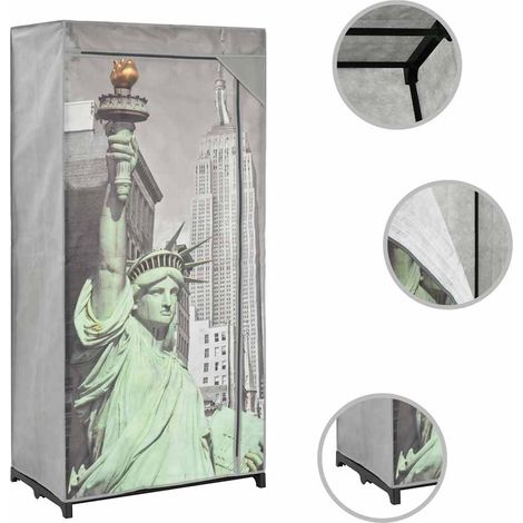 Maison Exclusive - Armario de tela New York 75x45x160 cm