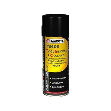 MACOTA ELIMINA SILICONE TS400 rimuovi sciogli collanti adesivi spray da 400 ml.
