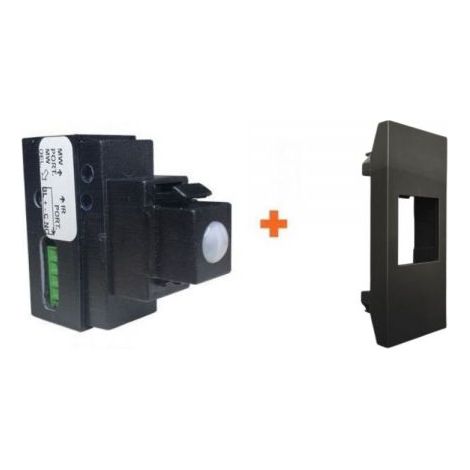 Sirsen sensore incasso 12V doppia tecnologia filare universale compatibile Vimar Linea nero - DT-KEY-LINEA-NE