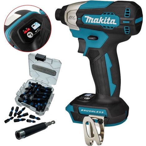 Makita DTD157Z 18v LXT Cordless Brushless Impact Driver + A-Mode + 25PC Bit Set (1/5)