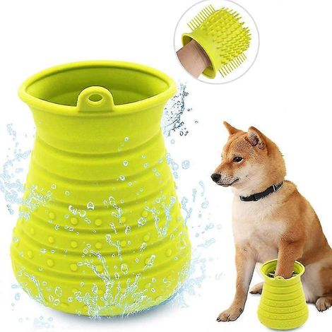Nettoyeur de pattes pour chien Pet Supplies, tout silicone, massage des deux côtés (a) (1/4)