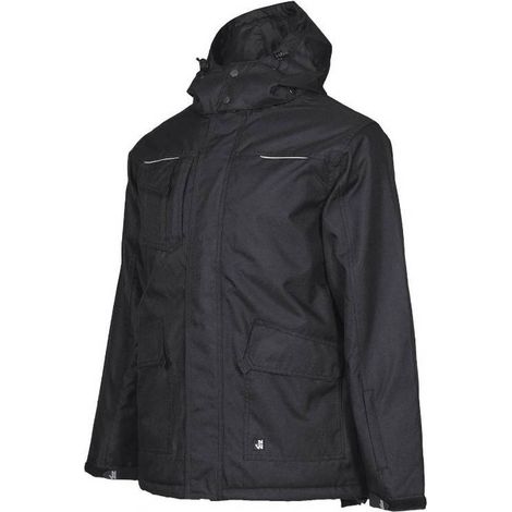 Parka de Travail Mermoz - Taille S - Noir - Résistant et Confortable - D-Work