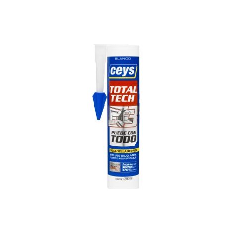 Total Tech Kleber, weiß, 290 ml Kartusche Ceys 507216