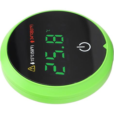 Thermomètre digital pour aquarium sans fil, écran LED, commutation °C/°F, tactile, adhésif, mesure précise température eau (1/5)