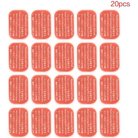 Pack of 50/30/20/10 replacement hydrogel electrodes for EMS muscle stimulator, slimming device, fitness patch (ref. 01482) - AquaForge