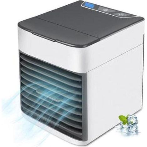 Persönliche Klimaanlage, leiser USB-Luftkühler mit 3 Geschwindigkeitsstufen, Mini-Klimaanlage mit LED-Licht, tragbare Klimaanlage für kleine Räume/Büros/Studentenwohnheime/Schlafzimmer (1/5)