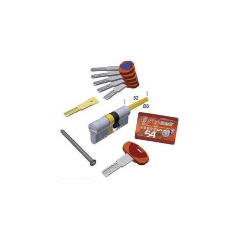 CILINDRO EUROPEO SAGOMATO EVOK64 TOP PER POMOLO- - mm.31x61 (363BQCS3161115) - 1 pezzi SECUREMME