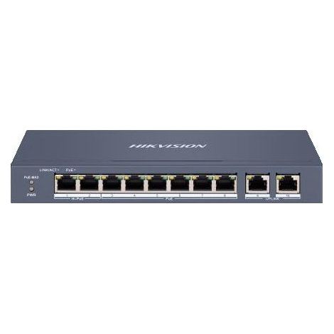 Hikvision DS-3E1310HP-EI switch di rete Gestito Fast Ethernet (10/100) Supporto Power over Ethernet (PoE) Grigio