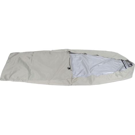 Housse de tondeuse à gazon imperméable, anti-poussière, protection pour motoculteur avec sac de rangement, kaki (1/5)